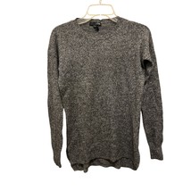 AQUA 100% Cashmere Crewneck Sweater Gray Pullover Size XSmall - $19.79