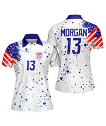 Alex Morgan #13 USWNT Soccer FIFA Women&#39;s World Cup 2023 Polo Shirt - $46.99+