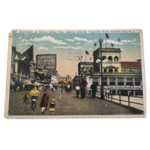 Boardwalk Postcard Million Dollar Pier Traymore Hotel Atlantic City NJ 1920 Vtg - £10.19 GBP