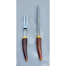 Reo Crest CARVING KNIFE SET Sheffield England Stainless Steel Dura-Stag ... - $18.88