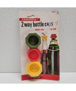 Vintage 1982 Set of 3 Fairgrove 2 Way Bottle Caps #242 Snap-On / Screw-O... - $17.50 CAD