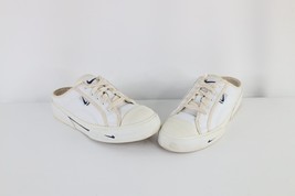 Vtg Y2K 2002 Nike Womens Size 8 Distressed Leather Platforms Mules Shoes White - £93.44 GBP