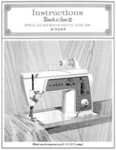 Singer Touch &amp; Sew 638 Sewing Machine Instructions Manual PDF Copy 4G US... - £15.08 GBP