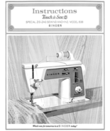 Singer Touch &amp; Sew 638 Sewing Machine Instructions Manual PDF Copy 4G US... - $18.75