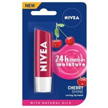 Nivea 24 hour Melt-in Moisture Caring Lip Balm, Cherry Shine 4.8 g - £8.88 GBP