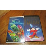 Walt Disney Original Fantasia &amp; Fantasia 2000 Version VHS SET  - £6.32 GBP