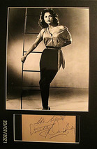 DOROTHY DANDRIDGE (ORIGINAL HAND SIGN AUTOGRAPH CARD &amp; PHOTO * - £394.76 GBP