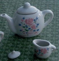 Nice Vintage Miniature China Teapot, and Cream Pitcher, GOOD CONDITION - £11.64 GBP