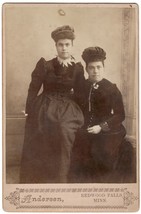 Vintage Cabinet Photo of Interesting Sisters, Possible Twins from Minnesota - £6.87 GBP