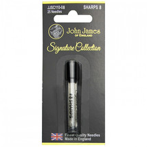 John James Signature Collection Sharps Size 8 Needles 25 Count - £14.34 GBP