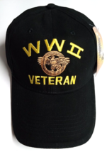 World War II WWII Veteran Embroidered Eagle Logo Military Hat Cap NEW - $4.99