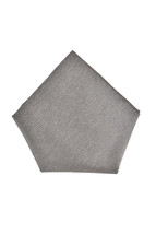 EMPORIO ARMANI  Pocket Square Handkerchief Mens Luxury Minimal Solid Grey - £48.45 GBP