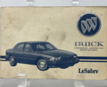 1994 Buick LeSabre Owners Manual Handbook OEM M01B38008 - $14.84