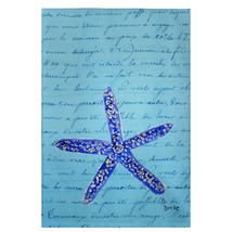 Betsy Drake Blue Starfish Guest Towel - £27.68 GBP