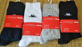 3 Pairs Of Socks Short From Man Woman Unisex Stretch Cotton Kappa K546 - £5.35 GBP