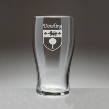 Dowling Irish Coat of Arms Tavern Glasses - Set of 4 (Sand Etched) - $67.32