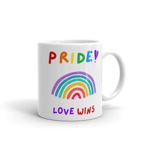 Pride Love Wins Coffee Mug, LGBT Gift, Pride Month Gift, Gay Coffee Mug, LGBTQ P - £14.69 GBP