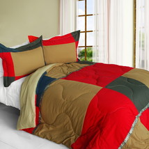 [Delicious Cake] Quilted Patchwork Down Alternative Comforter Set (Twin Size) - £63.14 GBP