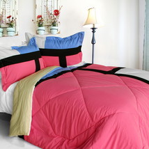 [Remember Mackenzie] Quilted Patchwork Down Alternative Comforter Set (F... - £70.71 GBP