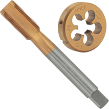 1/2&quot;-28 UNEF Ti-Coated Tap and Die Set, Titanium Coated 1/2 X 28 UNEF HS... - $40.58