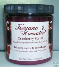 Keyano Aromatics Cranberry Exfoliating Body Scrub 10 oz - £22.38 GBP