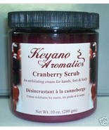 Keyano Aromatics Cranberry Exfoliating Body Scrub 10 oz - £22.38 GBP