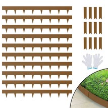 VEVOR Steel Landscape Edging, 10-pack Steel Garden Edging Borders, 39.6&quot; L x 2&quot; - £58.53 GBP