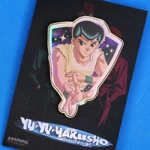 Yu Yu Hakusho Yusuke Urameshi Rainbow Foil Shield Enamel Pin Figure Anime - £11.79 GBP