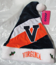 NCAA Virginia Cavaliers Season Spirit 3 Color Basic Santa Hat by FOCO - £19.91 GBP