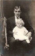 RPPC Handsome Young Man Adorable Little Blonde to Mulligan Family MN Pos... - $6.95