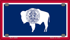 Wyoming Flag Novelty Mini Metal License Plate Tag - $14.95
