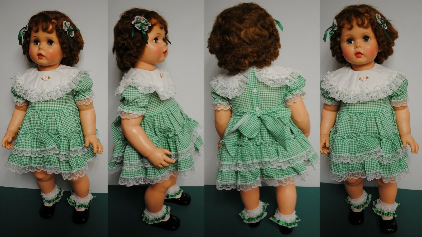 Ideal Penny Doll New Dress Matching Socks/Bows New Shoes - $599.00