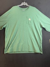 Carhartt Mens Loose Fit Jersey Pocket Long-Sleeve T-Shirt Green 4XL Nice - $16.45