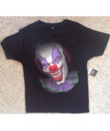 Creepy Clown T-Shirt Size Medium 38-40 Black New With Tags Unisex - £8.50 GBP