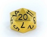 Han Cholo Silver Gold Plated Surgical Stainless Steel His/Her D20 Dice R... - $34.99