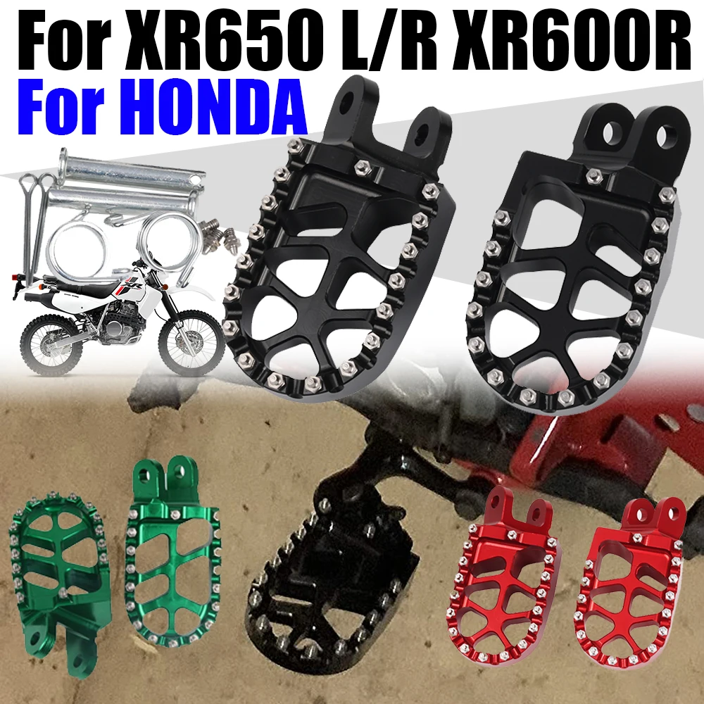 Motorcycle Footrest Footpegs Foot Pegs Rest Pedal For HONDA XR650L XR650... - $26.90+
