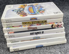 Nintendo Wii U Game Lot of 6 Games Untested Just Dance Carnival Monster Jam - £19.34 GBP