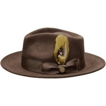 Bruno Capelo Hat Australian Wool Fedora Teardrop Crushable Bel Air BL594 Brown image 2