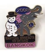 Lions Club Inter. 2008 Bangkok Manitoba/Minnesota/NW Ontario 5M Lapel/Ve... - $8.00