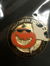 HARLEY DAVIDSON OWNERS GROUP HOG 2001 &quot;HALLOWEEN&quot; Ghost Pumpkin VEST HAT... - £4.74 GBP