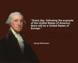 GEORGE WASHINGTON &quot;SOME DAY, FOLLOWING THE EXAMPLE...&quot; QUOTE PHOTO VARIO... - $4.95+