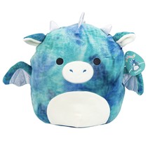 Squishmallows 14&quot; Large Dominic The Blue Dragon - Officially Licensed Kellytoy P - £46.28 GBP