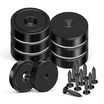 6 PACK Neodymium Round Cup Magnet 70 Lbs Strong Rare Earth Magnets Heavy... - $13.54