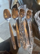 Haddon Hall MCM Modern Stainless Silverware Flatware Teaspoons Japan 4 S... - £19.21 GBP