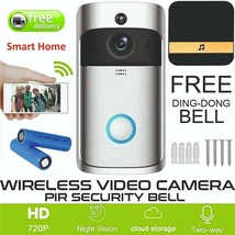 Wireless WiFi Video Doorbell Smart Phone Door Ring Camera Intercom Security CCTV - $48.84