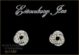 Eisenberg Ice Rhinestone Love Knot Earrings (#J1120) - £23.70 GBP