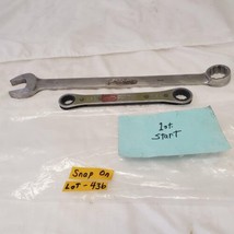 Lot of 2 Snap On Assorted Box Wrench &amp; Combination Wrench LOT 436 - £54.51 GBP