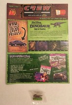 Mcdonald's Disney Dinosaur Crew Lapel Pin And Newsletter. FREE SHIPPING! - $7.69