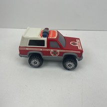 Vintage 1989 Rescue Buddy L Red 4.5" In. Plastic Truck - £5.34 GBP