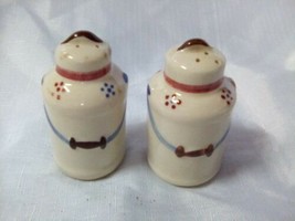 Vintage 1940&#39;s Shawnee Milk Cans Salt and Pepper Shakers Miniatures 3&quot;x2&quot; EUC - £9.74 GBP